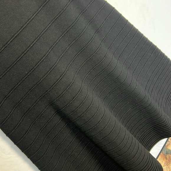 I.N.C.🆕 Black Knit Sleeveless A-Line nightfall Dress Keyhole Cutouts Sz. PS NWT - Picture 5 of 11